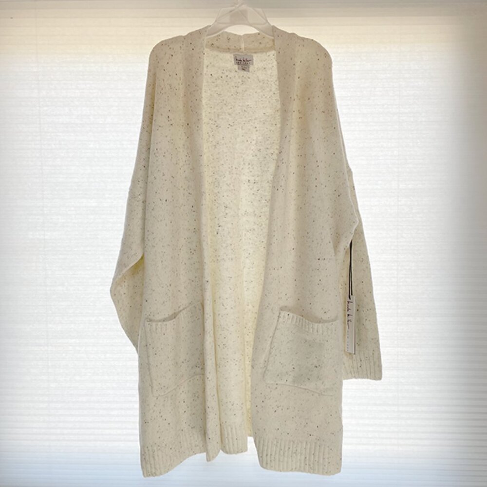Nicole Miller Long Open Front Cardigan | W 2X